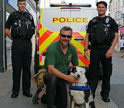 The two wonderful officers who helped search for toobs through the night