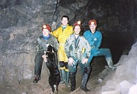 Henbags and team - Underground training in a Cumbrian Mine