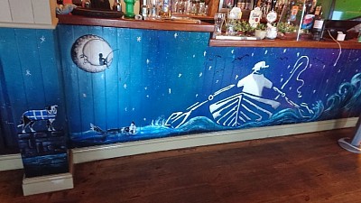 The Quayside Inn bar mural